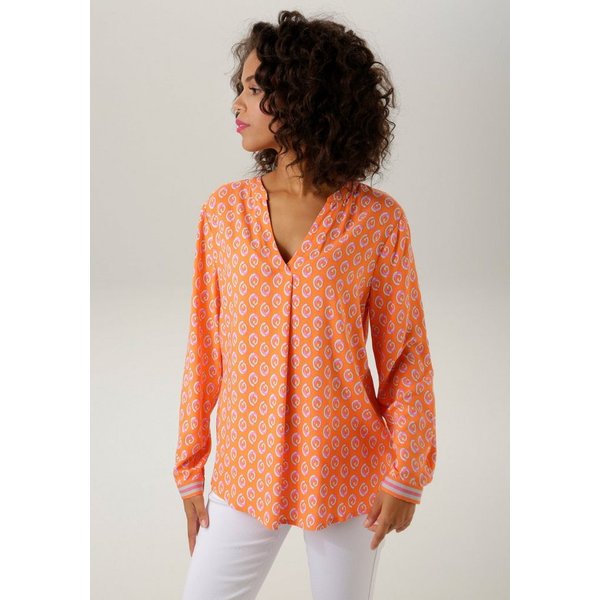 Aniston CASUAL Schlupfbluse mit extravagantem, graphischem Druck