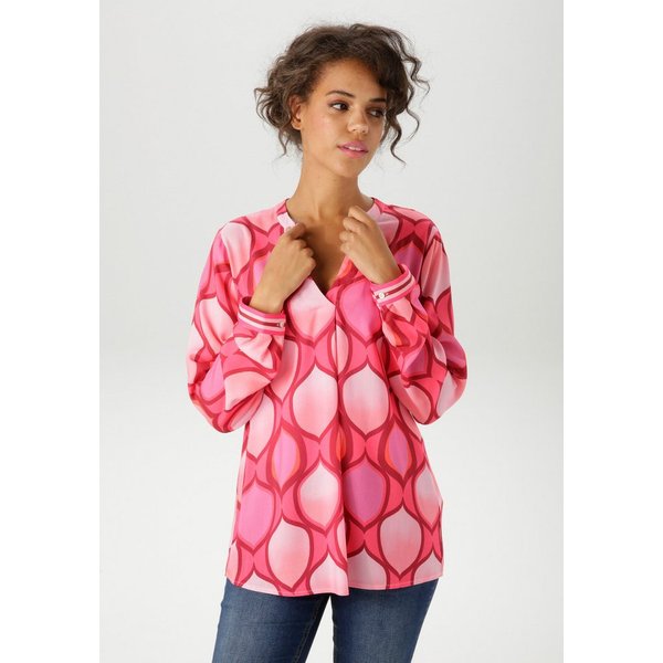 Aniston CASUAL Schlupfbluse mit farbharmonischem, grafischen Druck