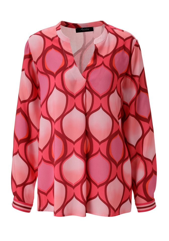 Aniston CASUAL Schlupfbluse mit farbharmonischem, grafischen Druck – Bild 5 von 5