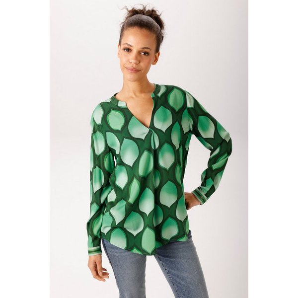 Aniston CASUAL Schlupfbluse mit farbharmonischem, grafischen Druck