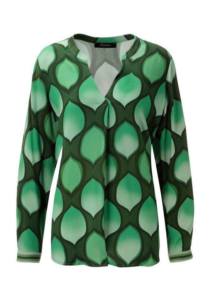 Aniston CASUAL Schlupfbluse mit farbharmonischem, grafischen Druck – Bild 5 von 5