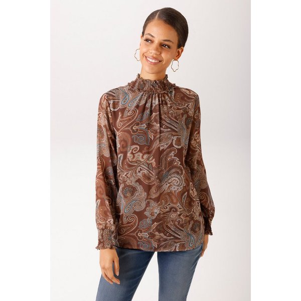 Aniston CASUAL Schlupfbluse mit farbharmonischem Paisley-Muster - NEUE KOLLEKTION