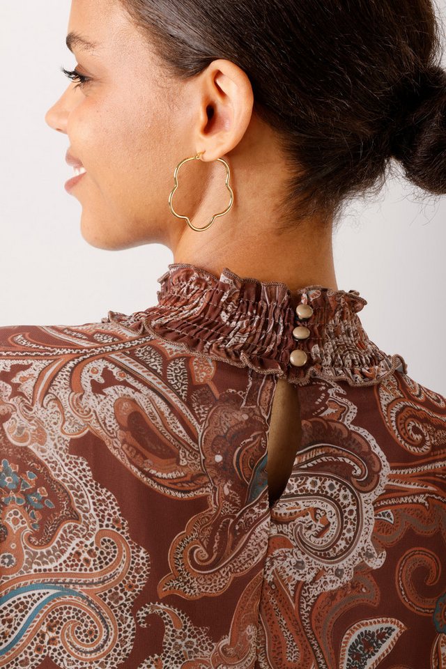 Aniston CASUAL Schlupfbluse mit farbharmonischem Paisley-Muster - NEUE KOLLEKTION – Bild 3 von 5