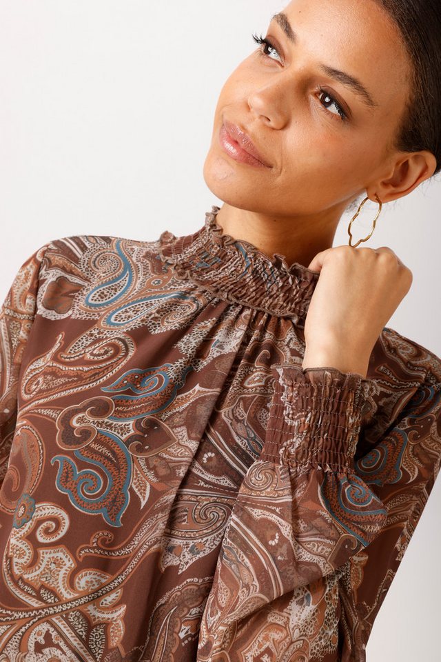Aniston CASUAL Schlupfbluse mit farbharmonischem Paisley-Muster - NEUE KOLLEKTION – Bild 4 von 5