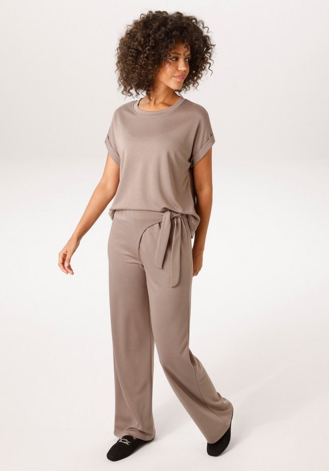 Aniston CASUAL Schlupfhose mit seitlichem Bindeband – Bild 4 von 5