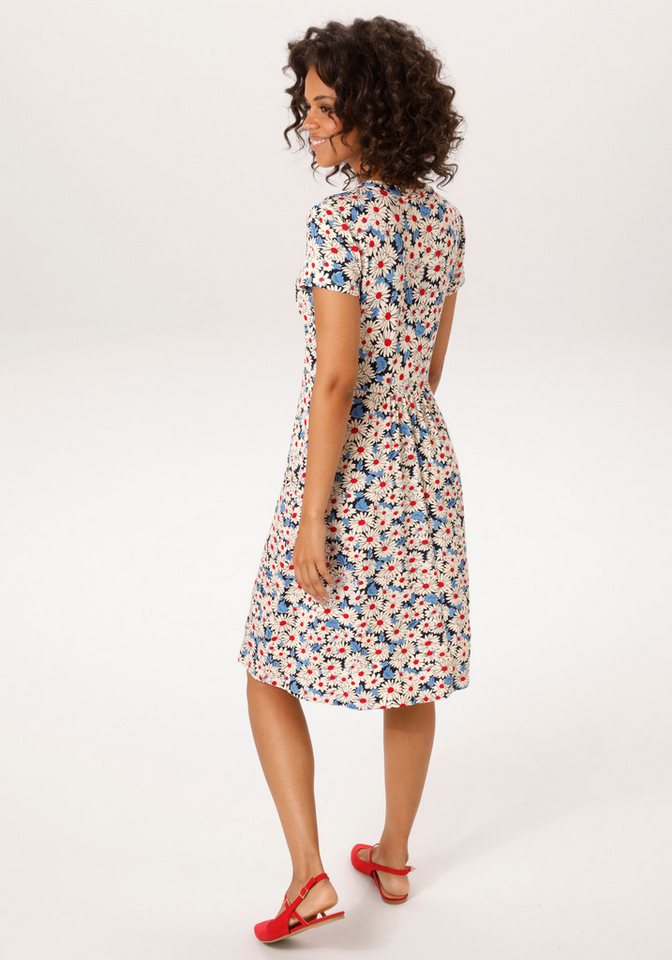 Aniston CASUAL Sommerkleid, allover mit Blüten bedruckt – Bild 2 von 5