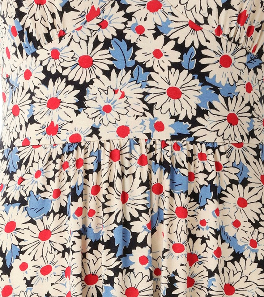 Aniston CASUAL Sommerkleid, allover mit Blüten bedruckt – Bild 4 von 5