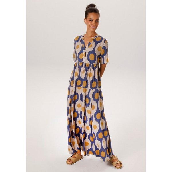 Aniston CASUAL Sommerkleid mit großflächigen, grafischen Druck