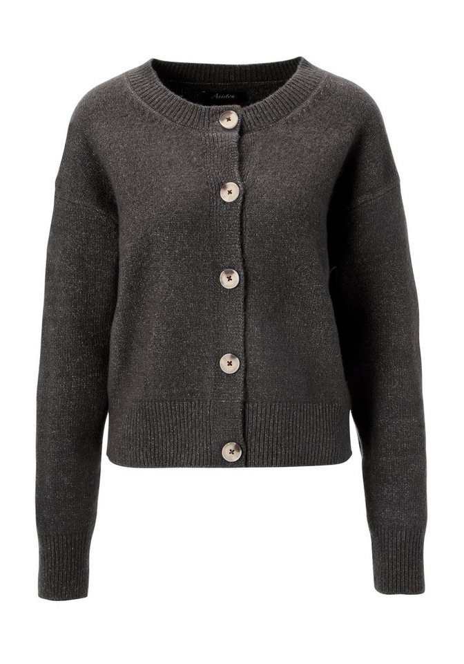 Aniston CASUAL Strickjacke aus effektvollem Melange-Garn – Bild 5 von 5