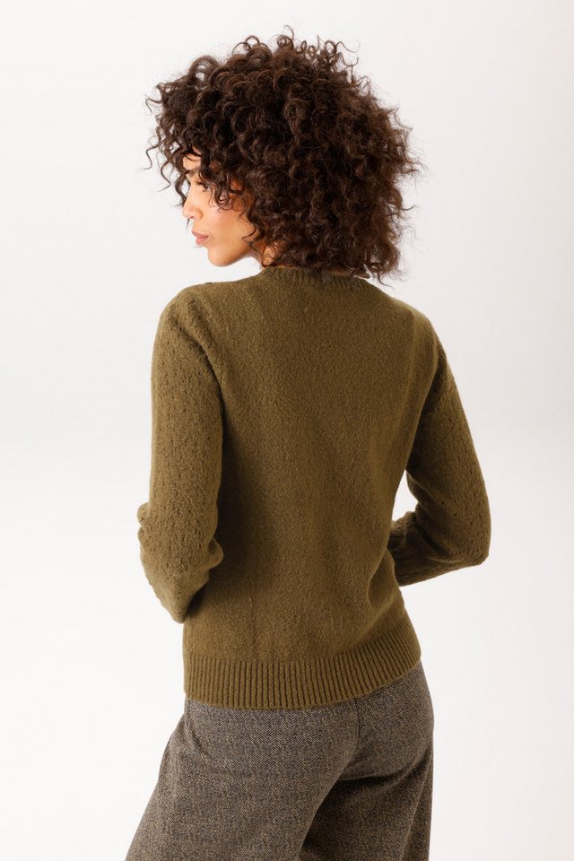 Aniston CASUAL Strickpullover im Ajour-Muster und kleinen, eingestrickten Quadraten- NEUE KOLLEKTION – Bild 2 von 5