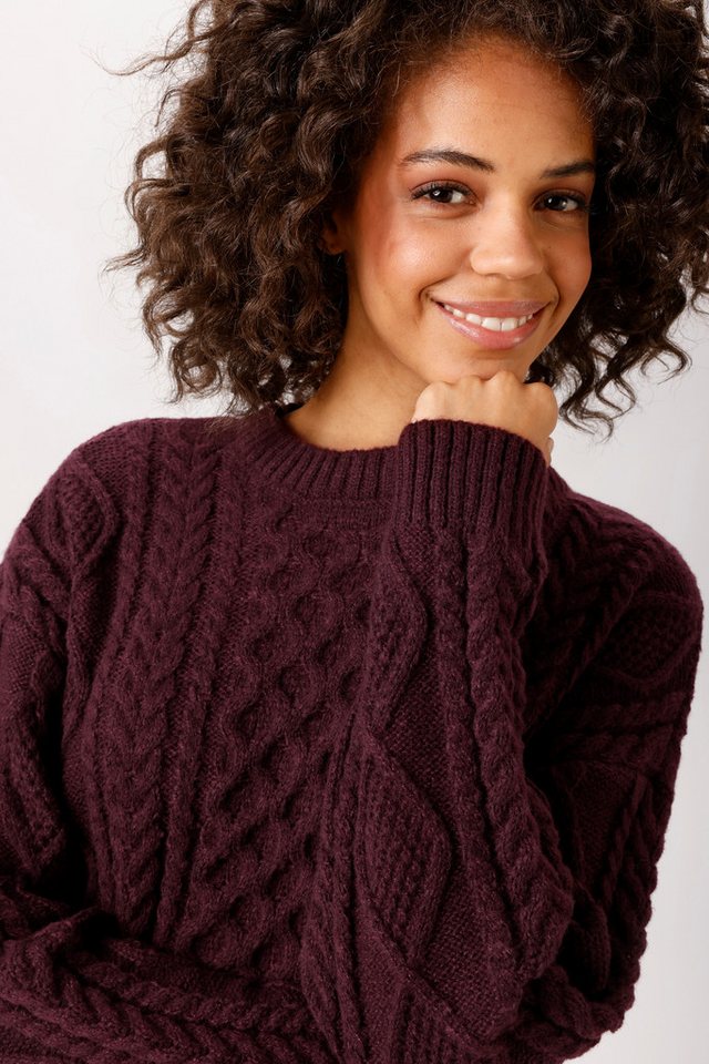 Aniston CASUAL Strickpullover im attraktiven Muster-Mix - NEUE KOLLEKTION – Bild 3 von 5