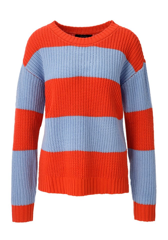 Aniston CASUAL Strickpullover im Colorblocking mit breiten Streifen – Bild 5 von 5