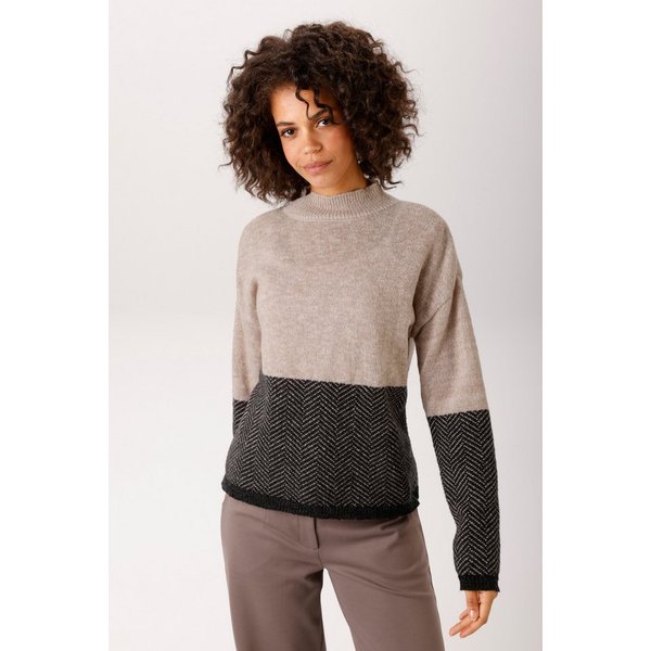 Aniston CASUAL Strickpullover im Colorblocking und Muster-Mix - NEUE KOLLEKTION