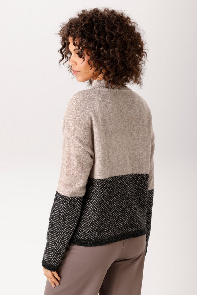 Aniston CASUAL Strickpullover im Colorblocking und Muster-Mix - NEUE KOLLEKTION – Bild 2 von 5