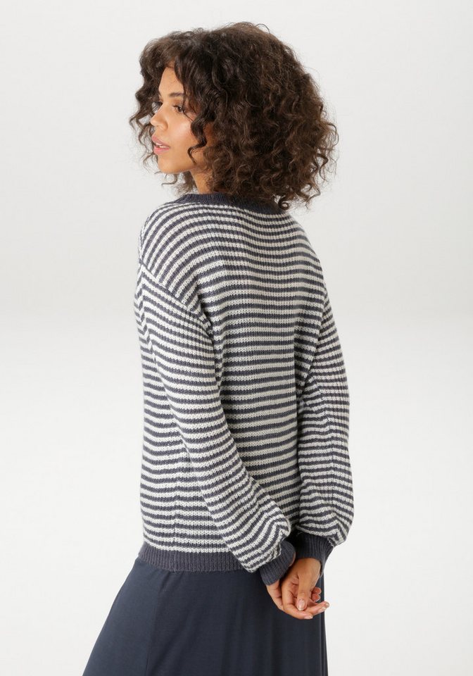 Aniston CASUAL Strickpullover im maritimen Ringel-Dessin – Bild 2 von 5