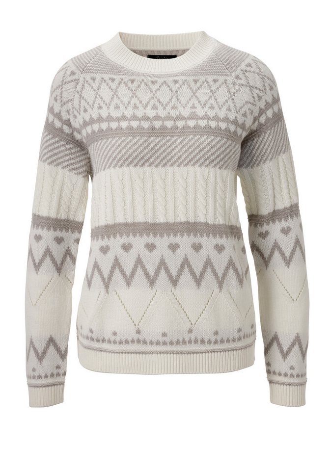 Aniston CASUAL Strickpullover im trendigen Muster-Mix – Bild 5 von 5