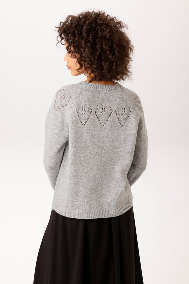 Aniston CASUAL Strickpullover mit blattförmigen Ajour-Muster - NEUE KOLLEKTION – Bild 2 von 5