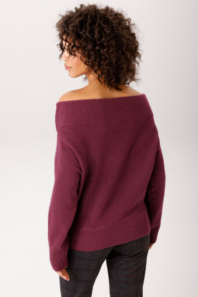 Aniston CASUAL Strickpullover mit Carmen-Ausschnitt - NEUE KOLLEKTION – Bild 2 von 5