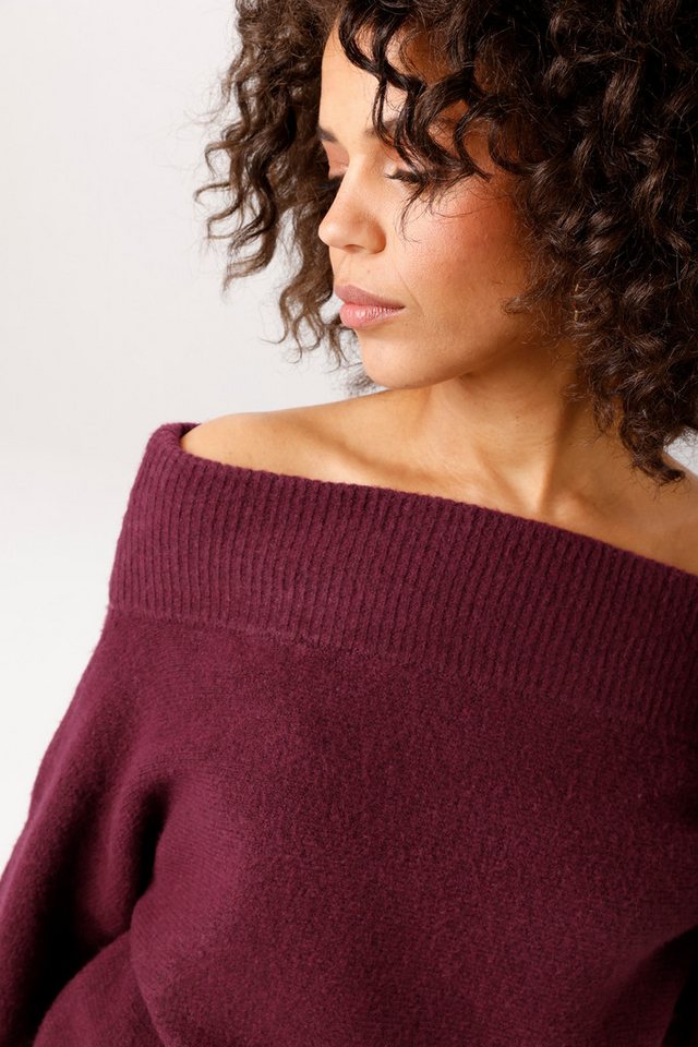 Aniston CASUAL Strickpullover mit Carmen-Ausschnitt - NEUE KOLLEKTION – Bild 3 von 5
