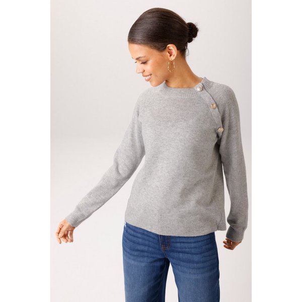 Aniston CASUAL Strickpullover mit dekorativen, geprägten Zierknöpfen - NEUE KOLLEKTION
