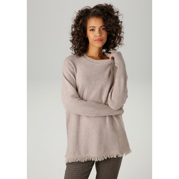 Aniston CASUAL Strickpullover mit eingestricktem Stern im Rücken