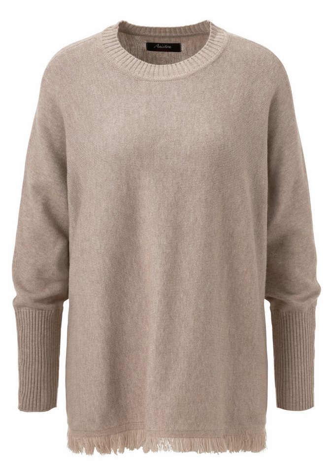 Aniston CASUAL Strickpullover mit eingestricktem Stern im Rücken – Bild 4 von 5