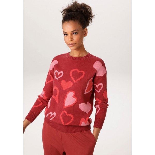 Aniston CASUAL Strickpullover mit eingestrickten, grafischen Herzen