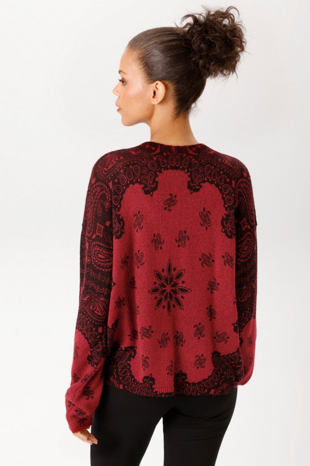 Aniston CASUAL Strickpullover mit fantasievollen Mustern bedruckt - NEUE KOLLEKTION – Bild 2 von 5