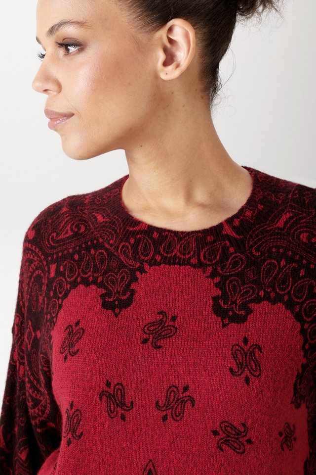 Aniston CASUAL Strickpullover mit fantasievollen Mustern bedruckt - NEUE KOLLEKTION – Bild 3 von 5