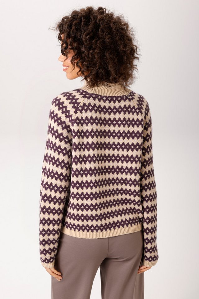 Aniston CASUAL Strickpullover mit farbharmonischem Rauten-Muster - NEUE KOLLEKTION – Bild 2 von 5