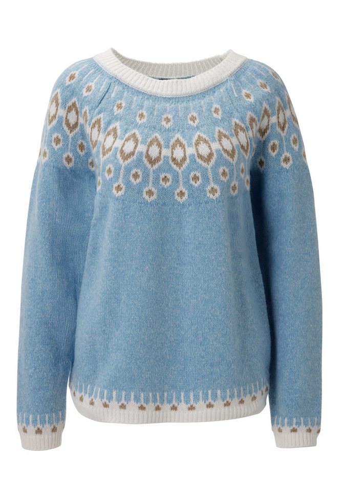 Aniston CASUAL Strickpullover mit farbharmonischen Norweger-Muster - NEUE KOLLEKTION – Bild 5 von 5