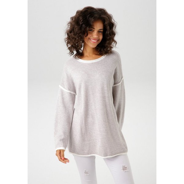 Aniston CASUAL Strickpullover mit Fransen im Rücken