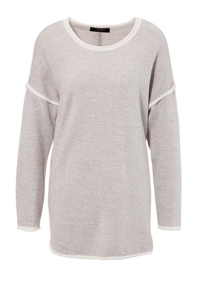 Aniston CASUAL Strickpullover mit Fransen im Rücken – Bild 5 von 5
