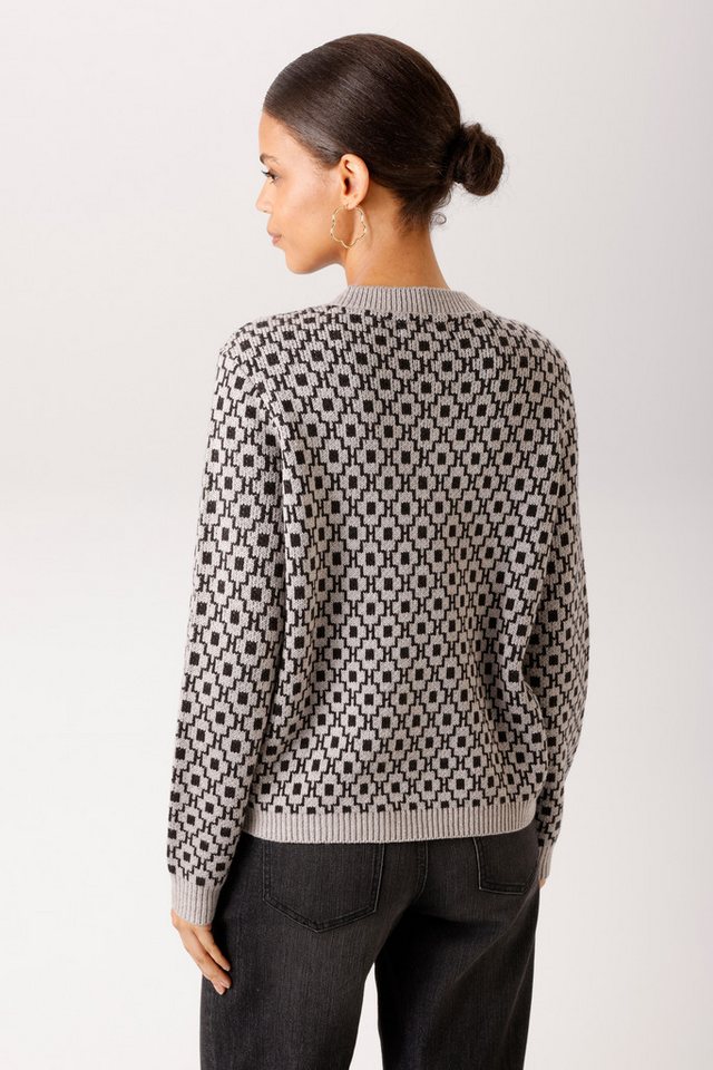 Aniston CASUAL Strickpullover mit grafischem Muster im Retro-Look - NEUE KOLLEKTION – Bild 2 von 5