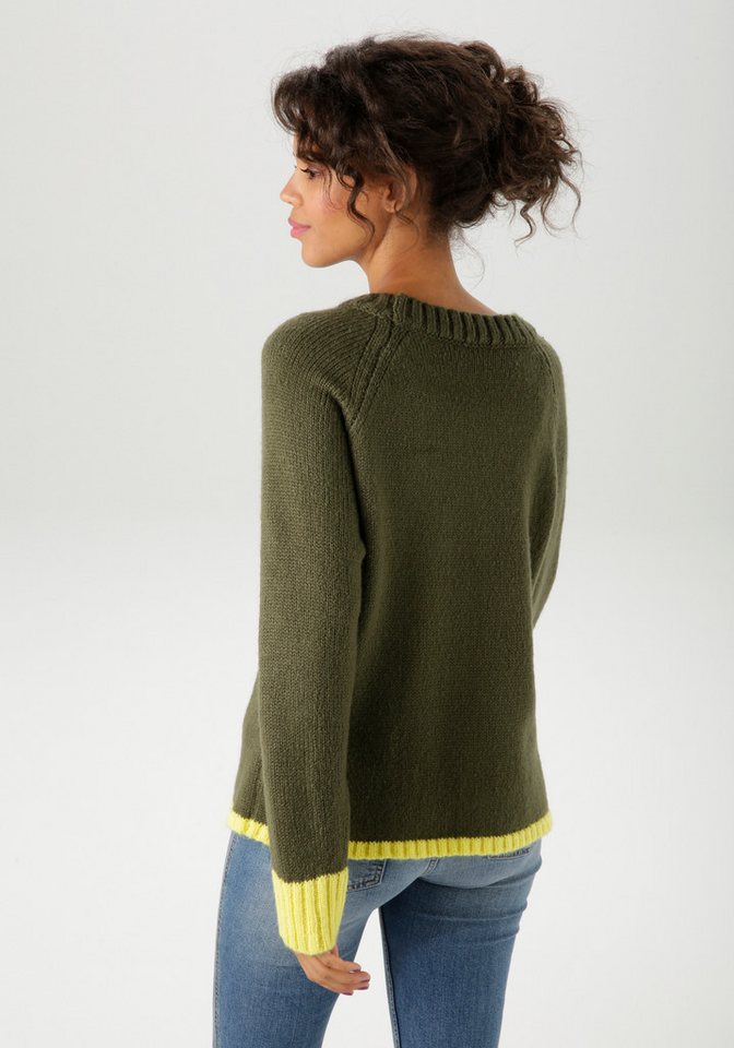 Aniston CASUAL Strickpullover mit großem Stern im Vorderteil – Bild 2 von 5