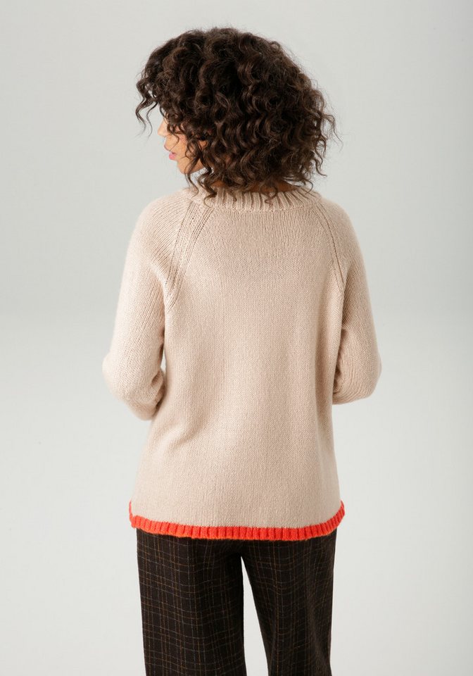 Aniston CASUAL Strickpullover mit großem Stern im Vorderteil – Bild 2 von 5