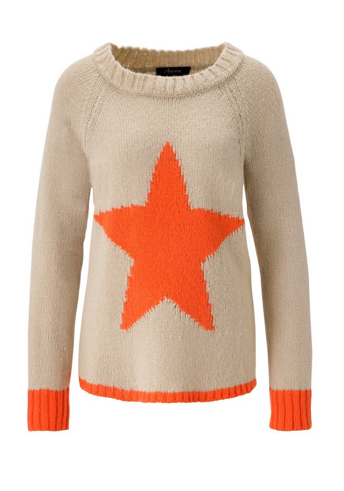 Aniston CASUAL Strickpullover mit großem Stern im Vorderteil – Bild 5 von 5