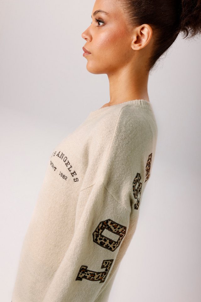 Aniston CASUAL Strickpullover mit Leo-Applikation im Rücken - NEUE KOLLEKTION – Bild 3 von 5