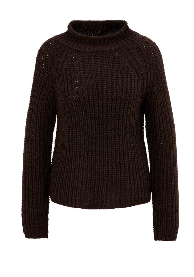Aniston CASUAL Strickpullover mit Rollkante am Stehkragen – Bild 5 von 5