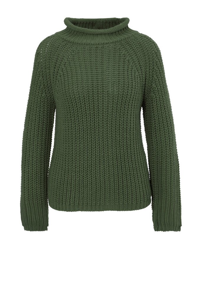 Aniston CASUAL Strickpullover mit Rollkante am Stehkragen – Bild 5 von 5