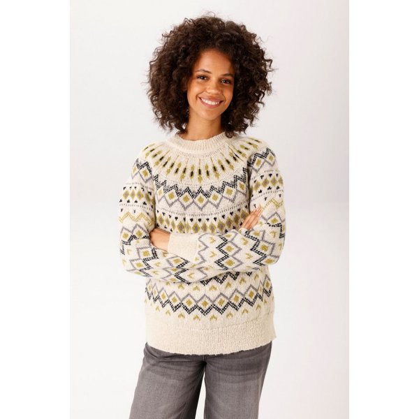 Aniston CASUAL Strickpullover mit trendigem Norweger-Muster - NEUE KOLLEKTION