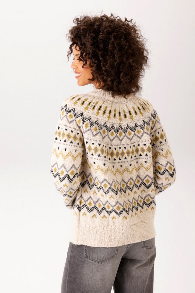Aniston CASUAL Strickpullover mit trendigem Norweger-Muster - NEUE KOLLEKTION – Bild 2 von 5