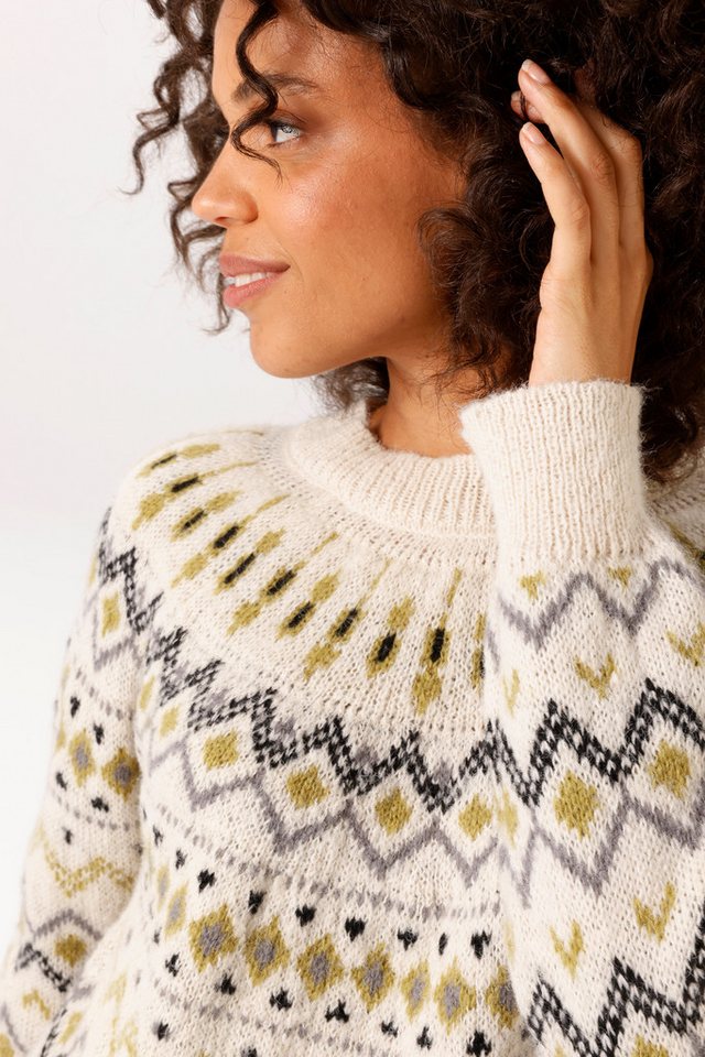 Aniston CASUAL Strickpullover mit trendigem Norweger-Muster - NEUE KOLLEKTION – Bild 3 von 5