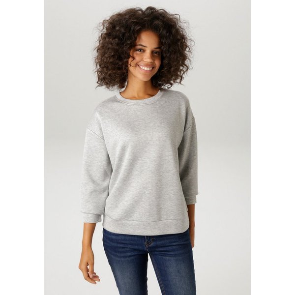 Aniston CASUAL Sweatshirt allover mit kleinen Glitzersteinchen Verziert