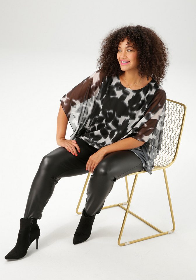 Aniston PLUS Blusenshirt sanft fallende Mesh-Qualität – Bild 5 von 5