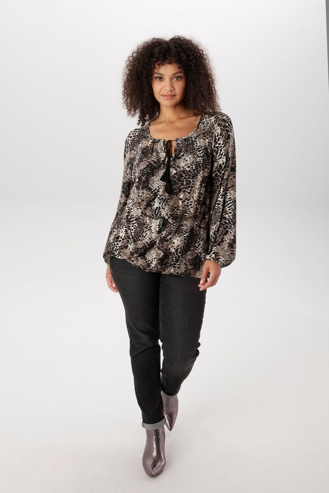 Aniston PLUS Langarmshirt in modischem Schlangendruck - NEUE KOLLEKTION – Bild 4 von 5