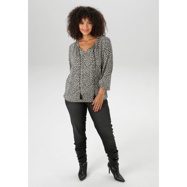 Aniston PLUS Langarmshirt mit modischen Leoprint