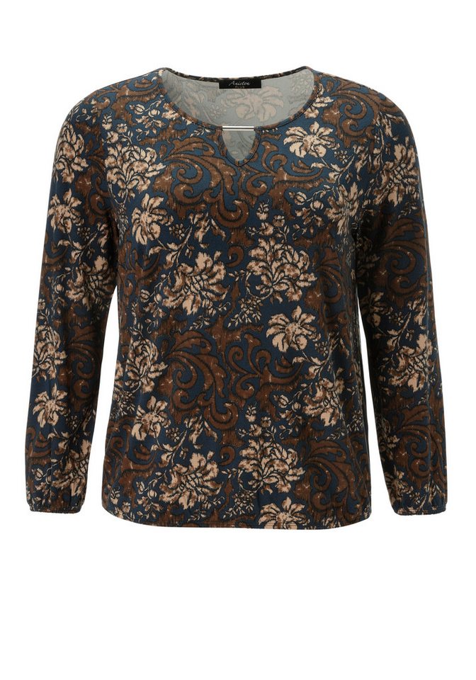Aniston PLUS Langarmshirt mit silberfarbenem Schmuckstäbchen – Bild 5 von 5