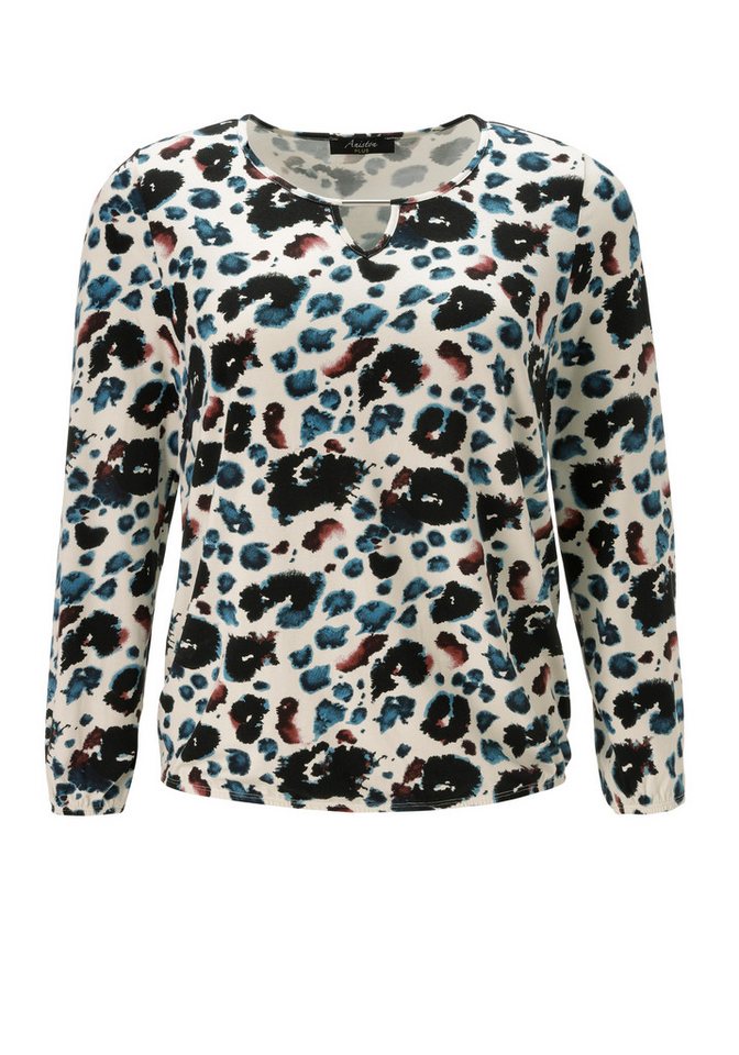 Aniston PLUS Langarmshirt mit silberfarbenem Schmuckstäbchen - NEUE KOLLEKTION – Bild 5 von 5