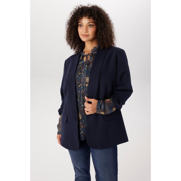 Aniston PLUS Longblazer mit 3/4 langen, gerafften Ärmeln - NEUE KOLLEKTION